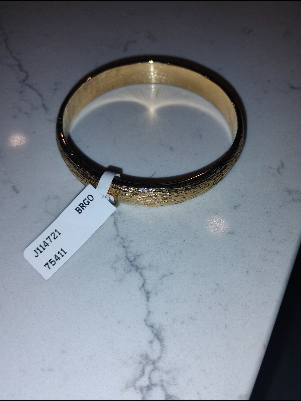 St. John Gold Textured Bangle